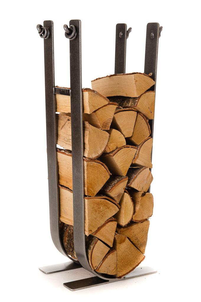 Hand Forged Fireside Log Stacks, Rings & Fire Pokers - Belltrees Forge